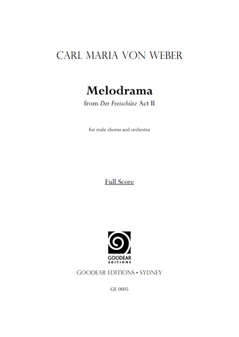WEBER, C. - Der Freischütz: Melodrama (digital edition)