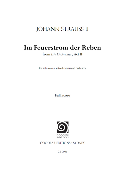 STRAUSS II, J. - Die Fledermaus: Im Feuerstrom der Reben (digital edition)