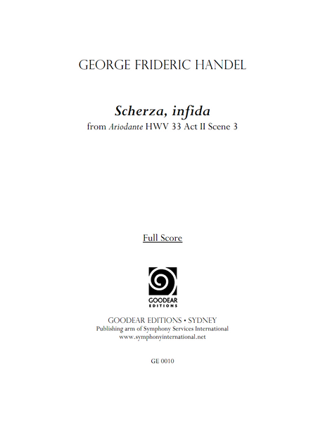 HANDEL, G. - Ariodante: Scherza, infida (digital edition)