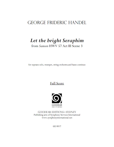 HANDEL, G. - Samson: Let the bright Seraphim (digital edition)