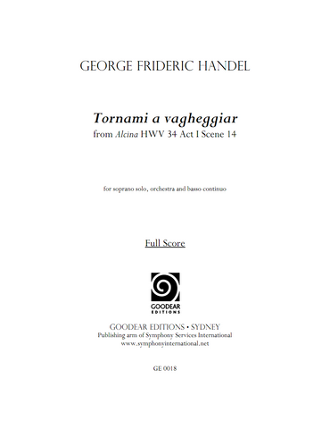 HANDEL, G. - Alcina: Tornami a vagheggiar (digital edition)