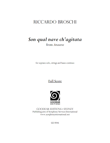 BROSCHI, R. - Son qual nave ch'agitata (digital edition)