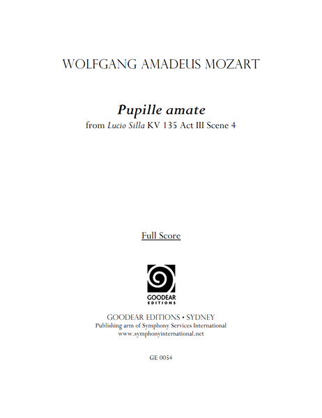 MOZART, W. - Pupille amate (digital edition)