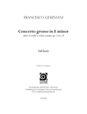 GEMINIANI, F. - Concerto Grosso in E minor (digital edition)