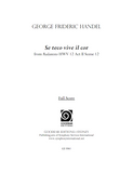 HANDEL, G. - Radamisto: Se teco vive il cor (digital edition)