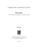 GLUCK, C. - Orpheus and Eurydice: Overture (digital edition)