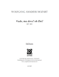 MOZART, W. - Vado, ma dove? oh Dei! (digital edition)