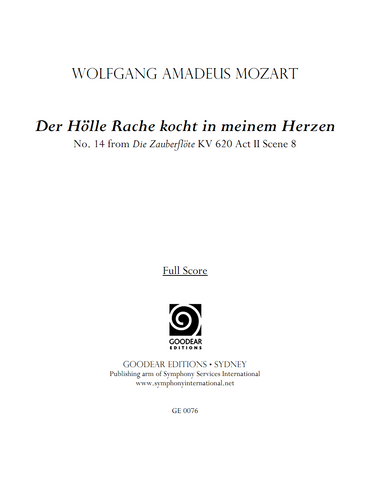 MOZART, W. - Der Hölle Rache kocht in meinem Herzen (digital edition)