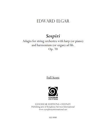 ELGAR, E. - Sospiri (digital edition)