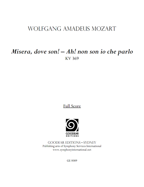 MOZART, W. - Misera, dove son! (digital edition)